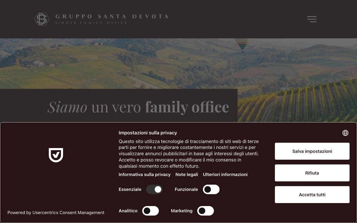 Gruppo Santa Devota website preview