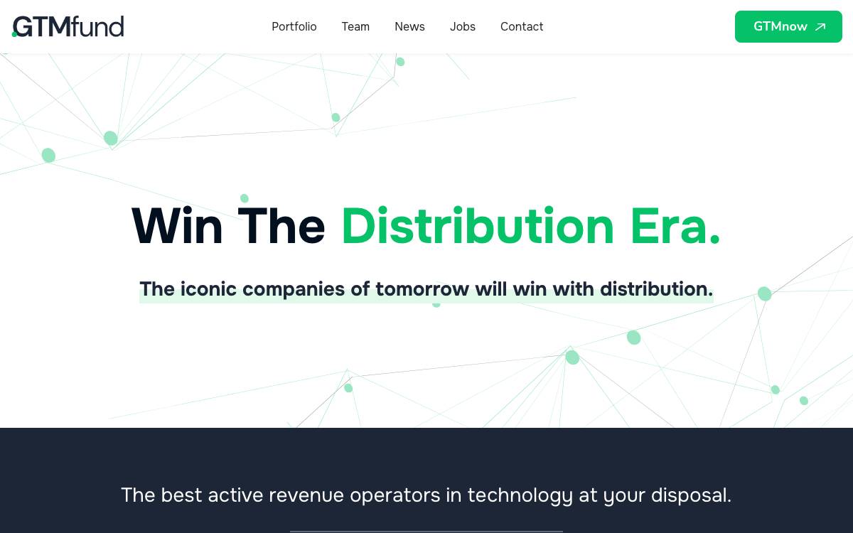 GTMfund website preview