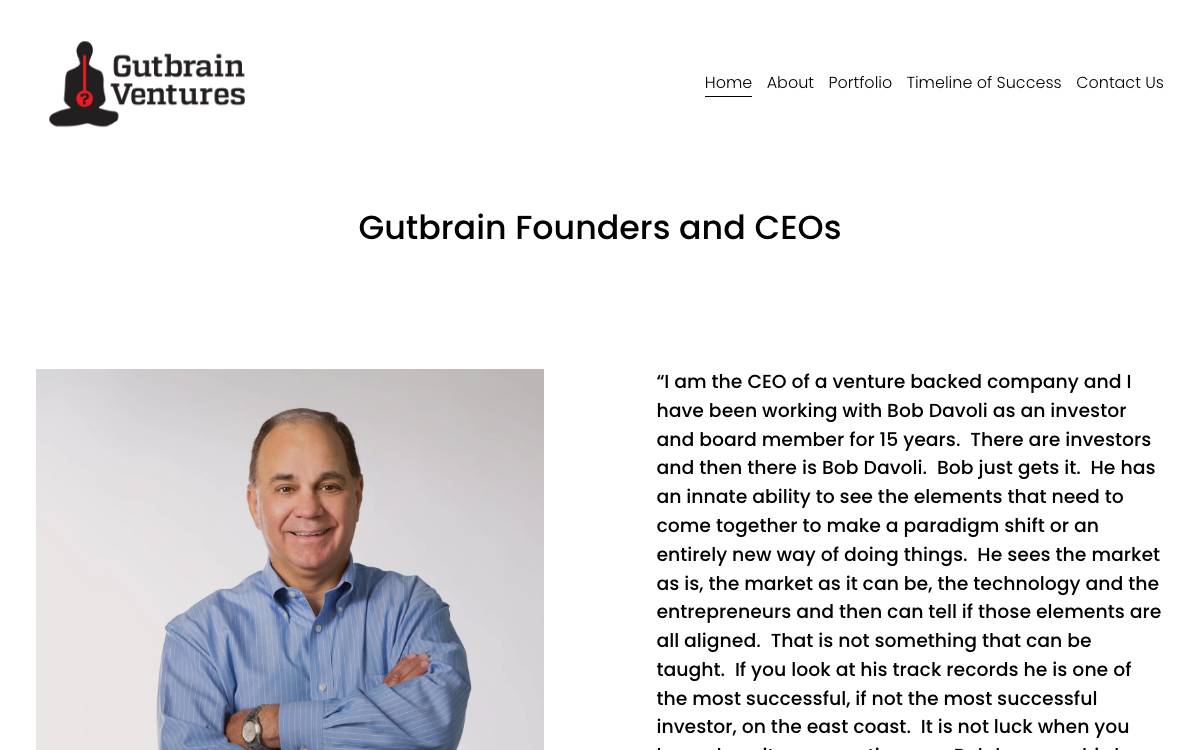 Gutbrain Ventures website preview