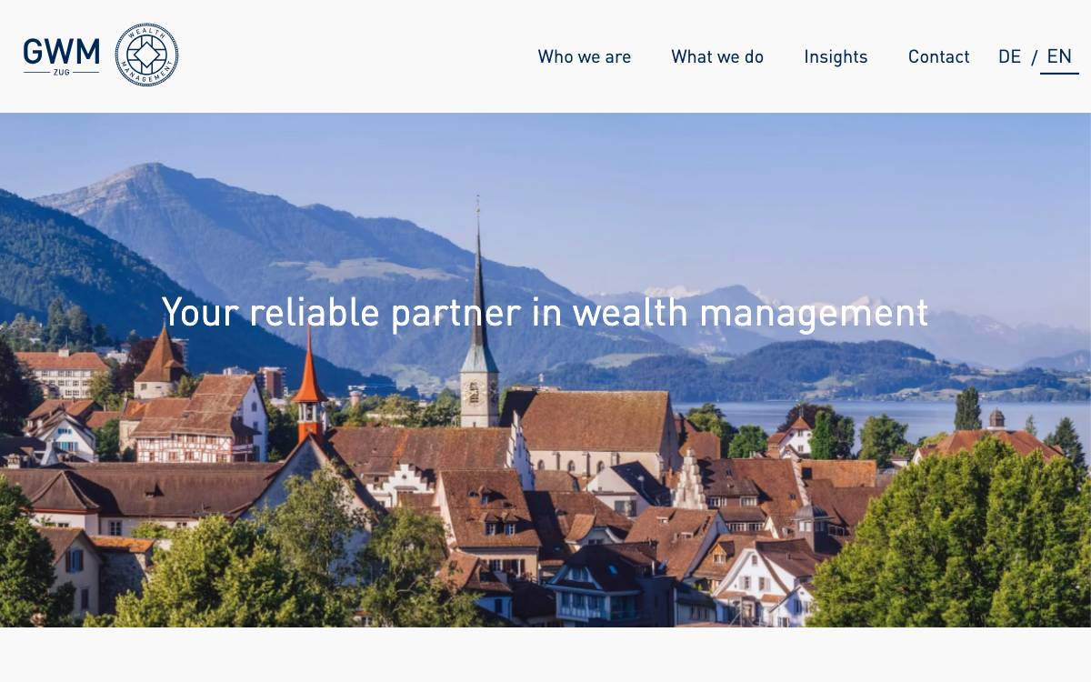 GWM AG website preview