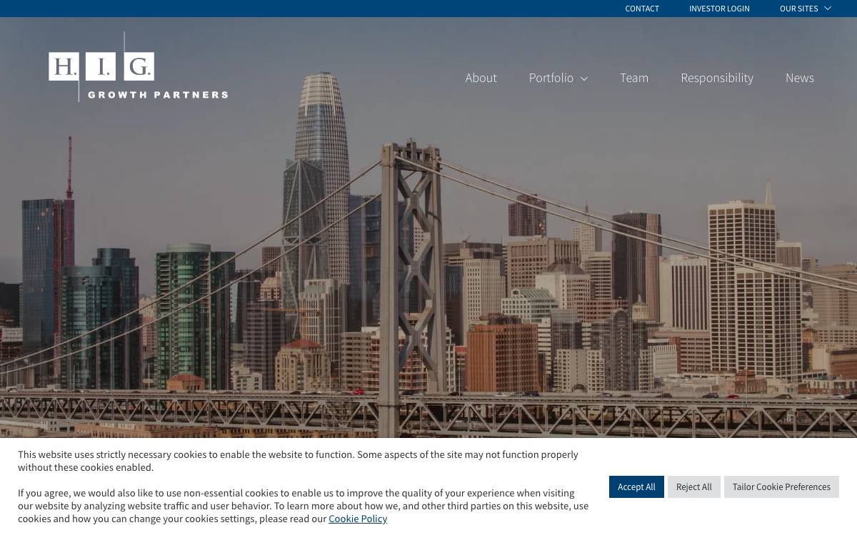 H.I.G. Growth Partners website preview