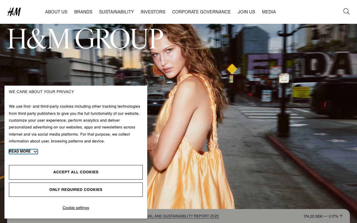 H&M CO:LAB website preview