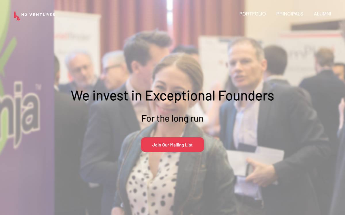 H2 Ventures website preview