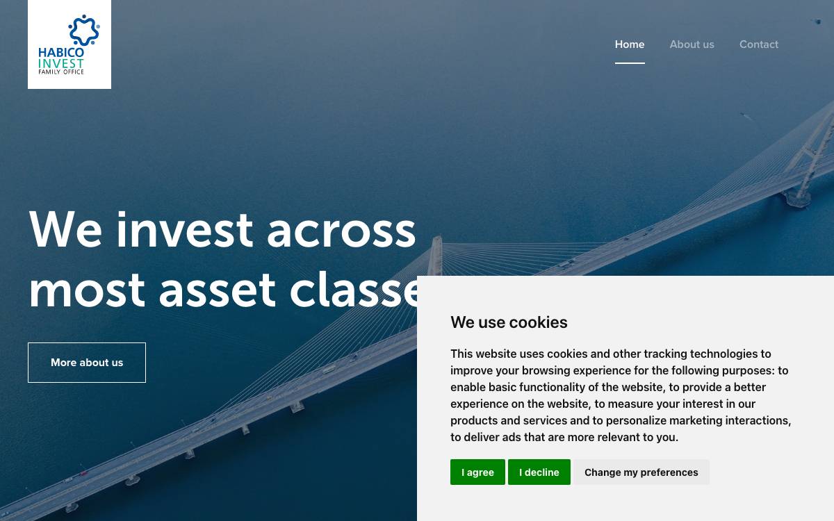 Habico Invest website preview