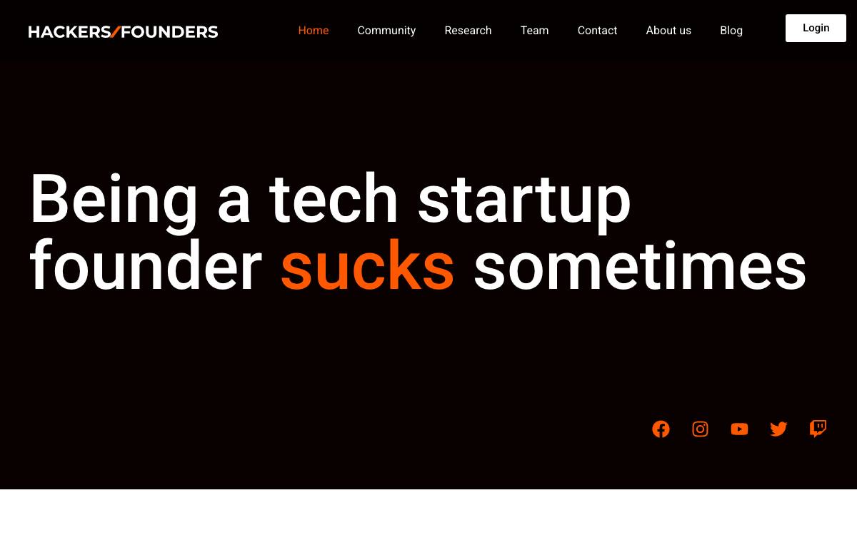 Hack Fund website preview