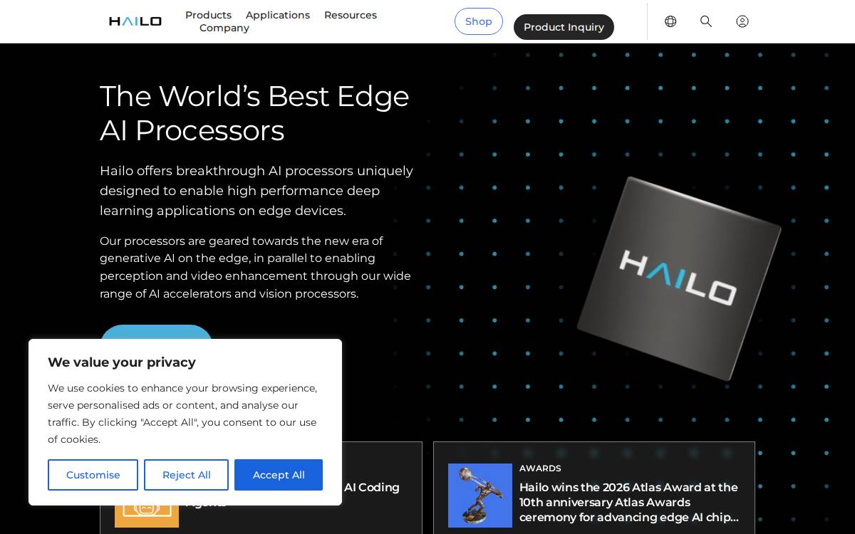 Hailo website preview