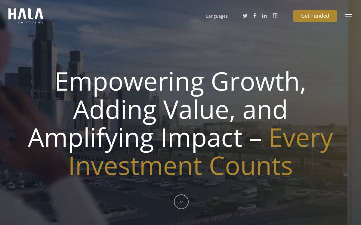 HALA Ventures website preview