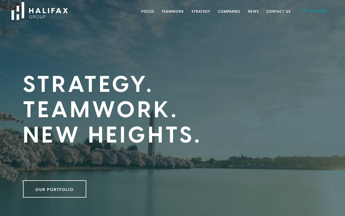 Halifax Group website preview
