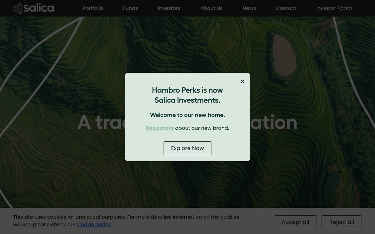 Hambro Perks website preview