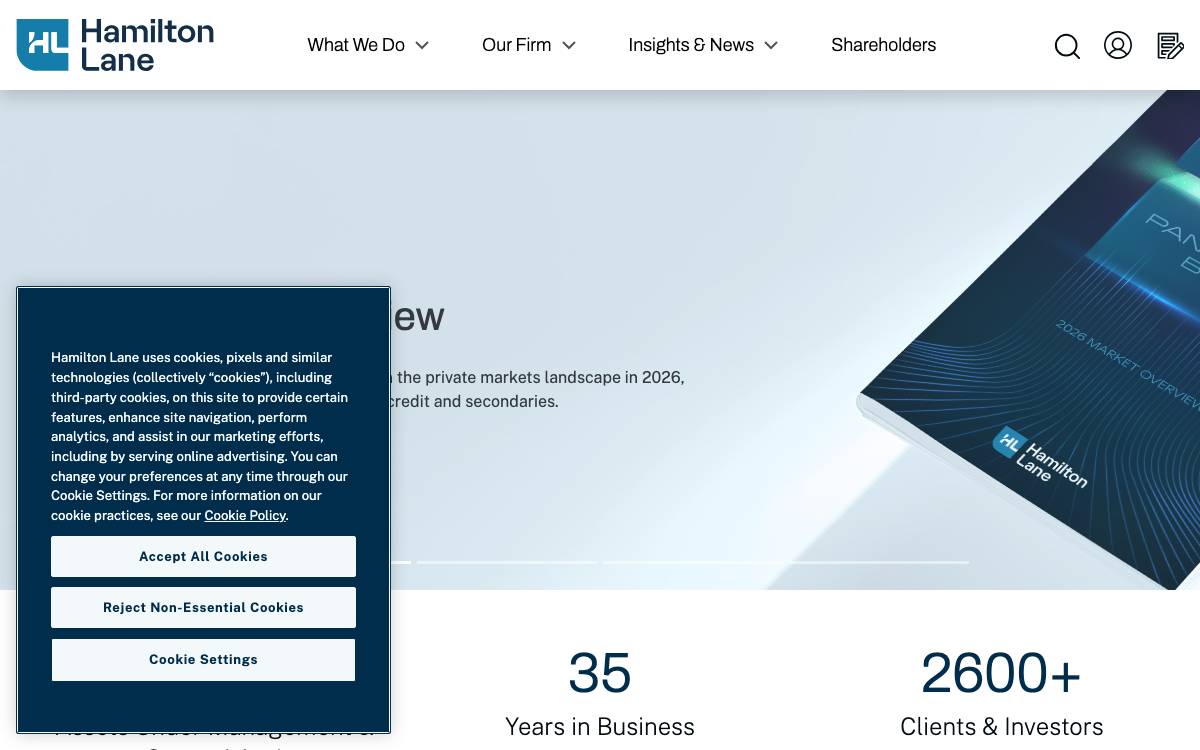 Hamilton Lane website preview