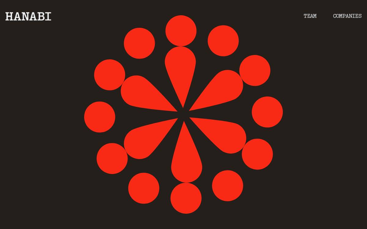Hanabi Capital website preview