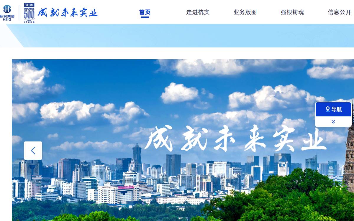 Hangzhou Industrial Investment Group website preview