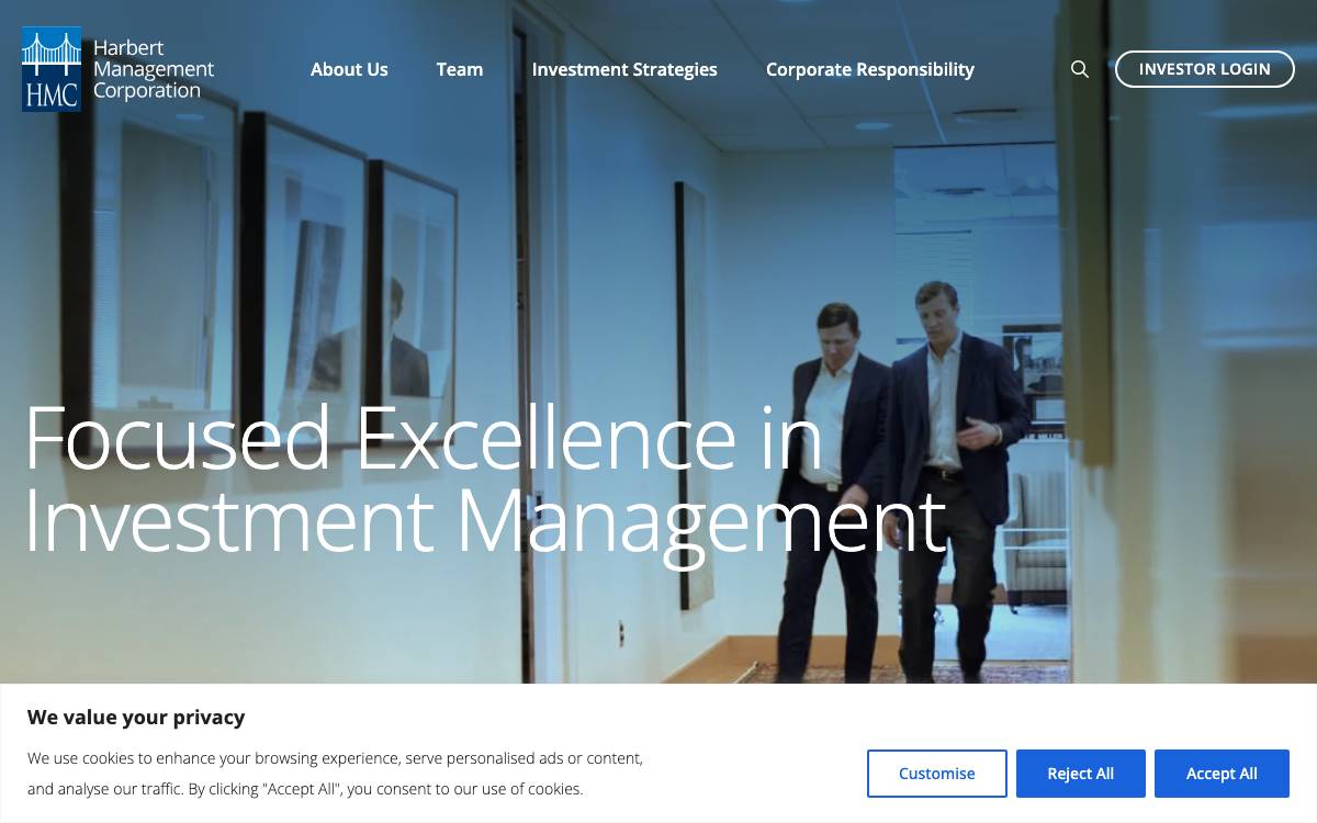 Harbert Growth Partners website preview