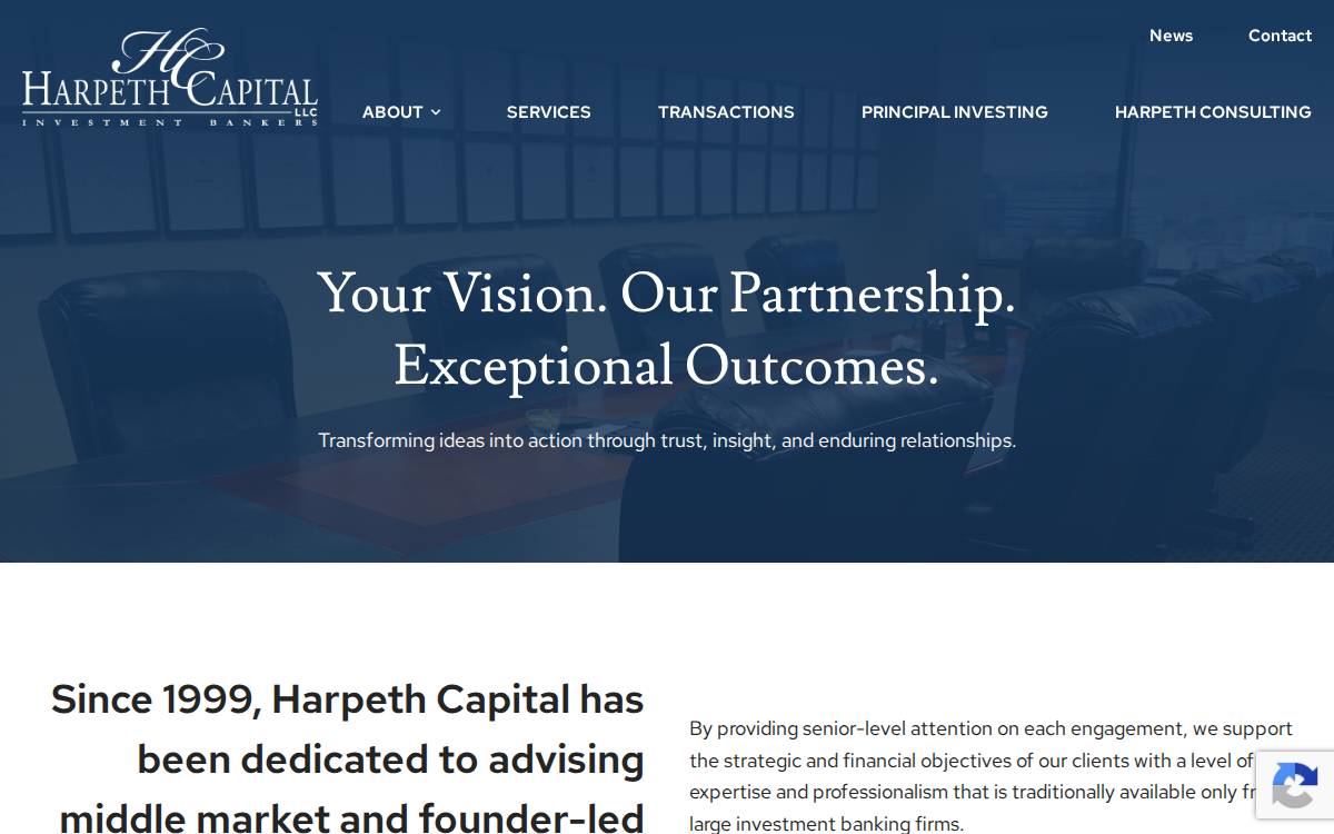 HARPETH VENTURES website preview