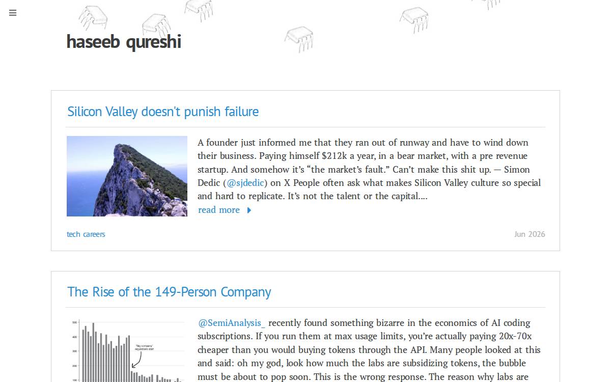 Haseeb Qureshi website preview
