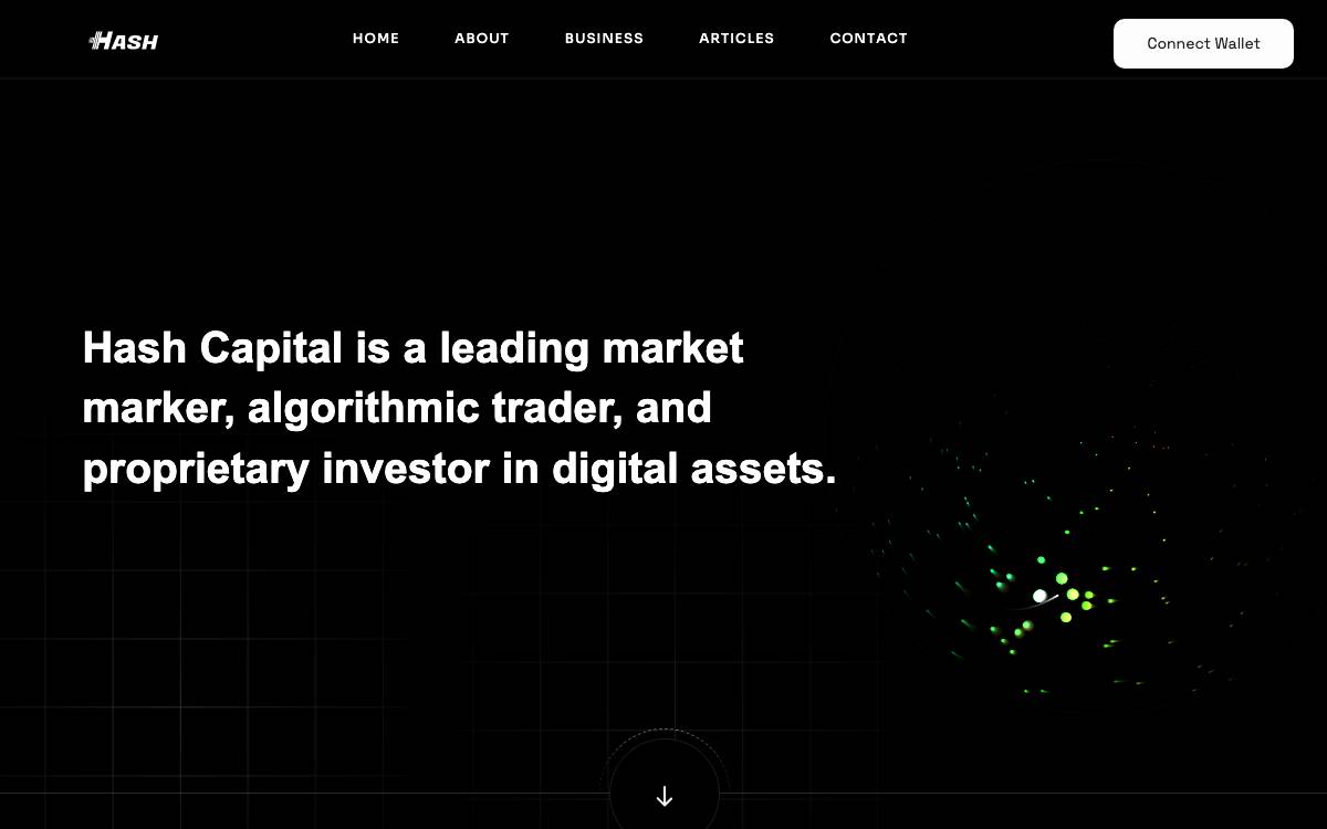 Hash Capital website preview