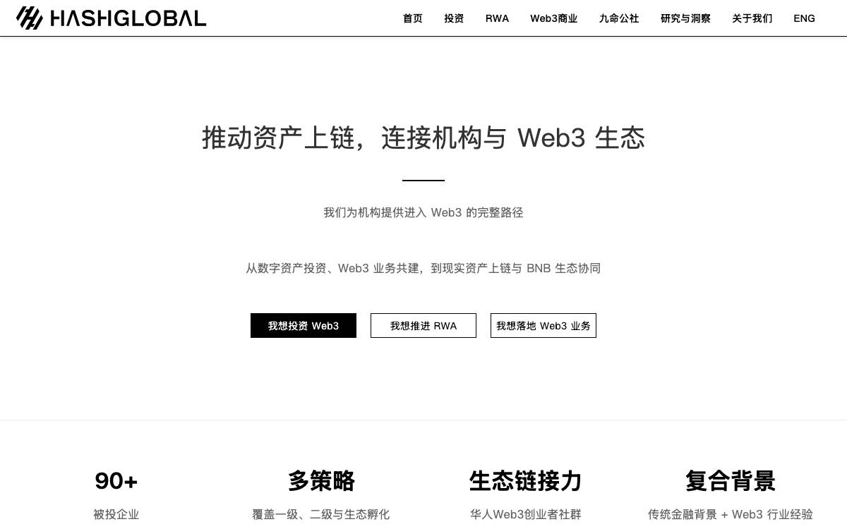Hash Global website preview