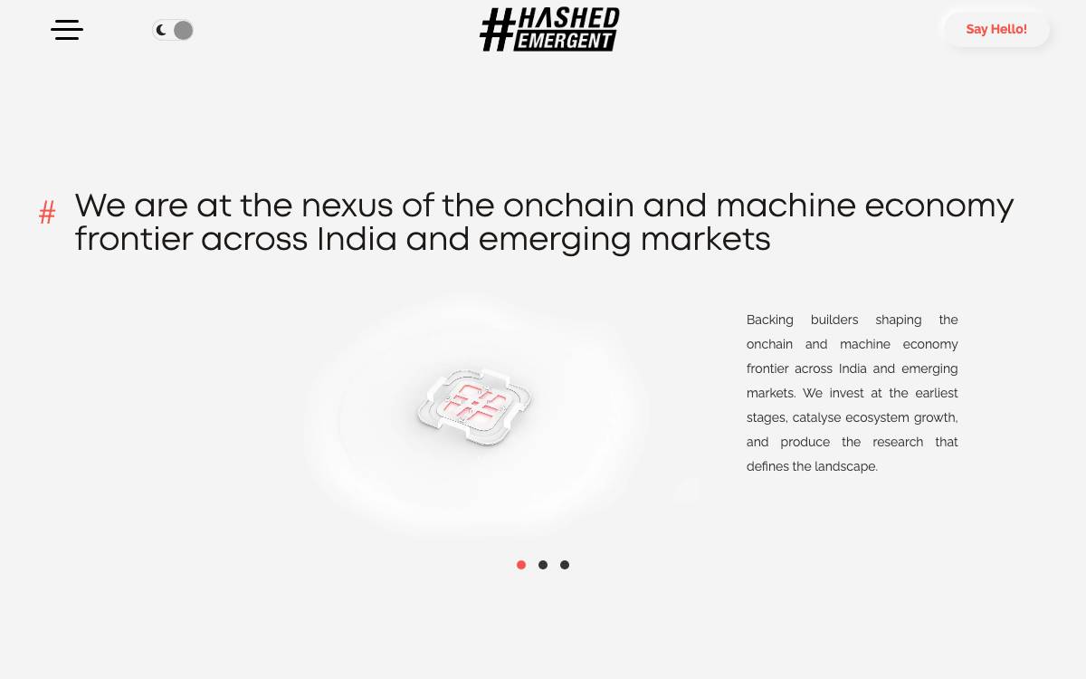 Hashed Emergent website preview