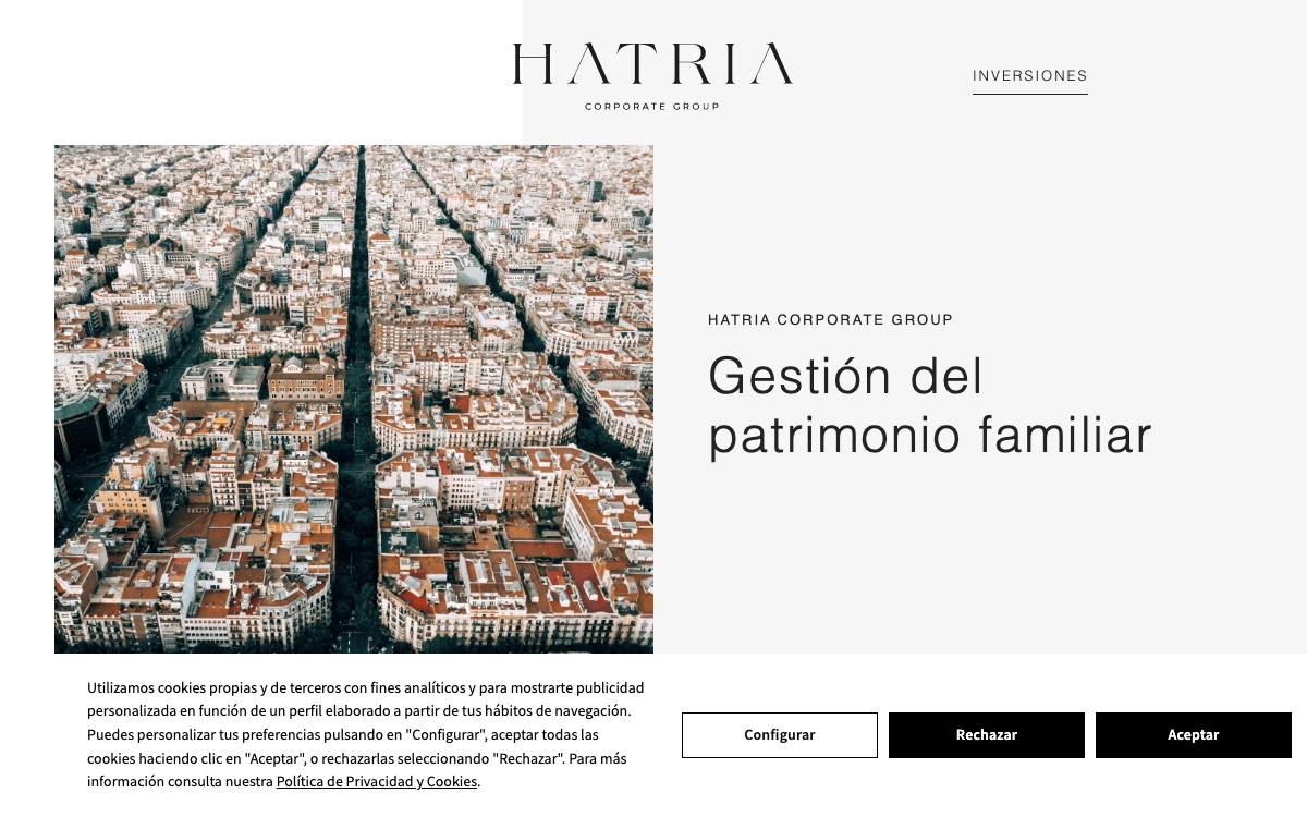 Hatria Corporate Group website preview