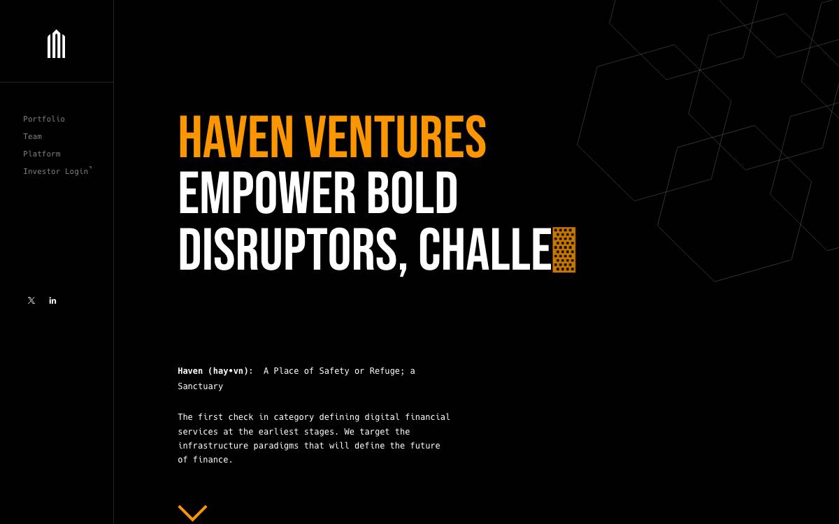 HAVEN VENTURES website preview