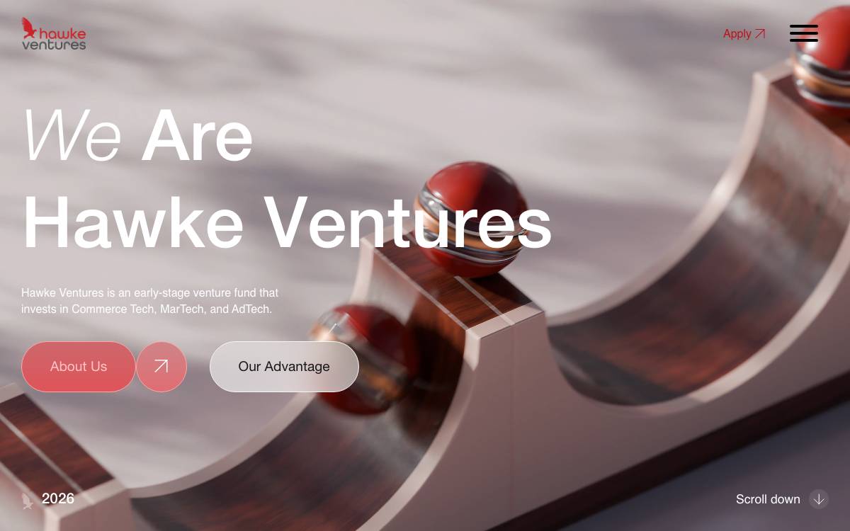 Hawke Ventures website preview