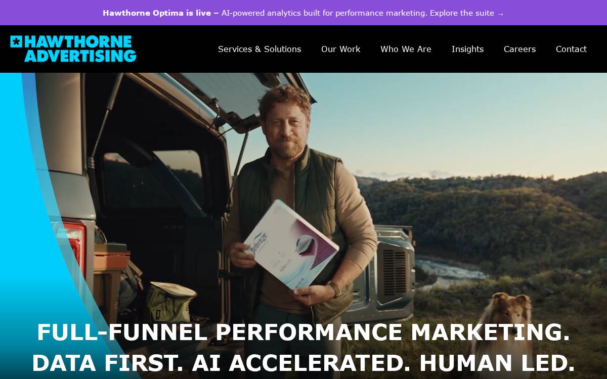 Hawthorne Advertising website preview