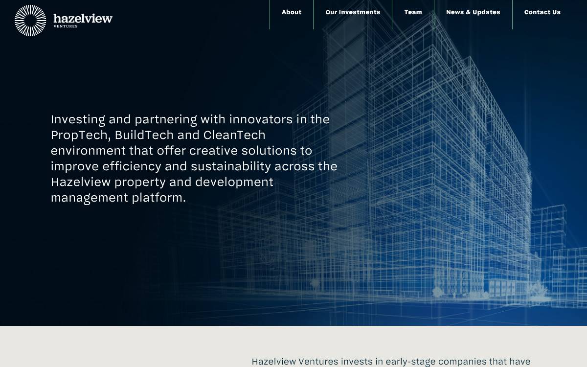 Hazelview Ventures website preview