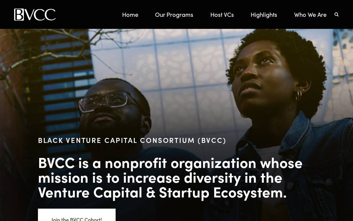 HBCU BVCC Student Venture website preview