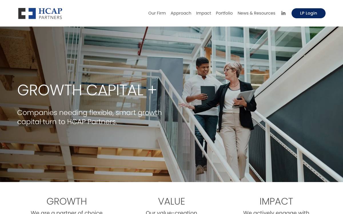HCAP Partners website preview