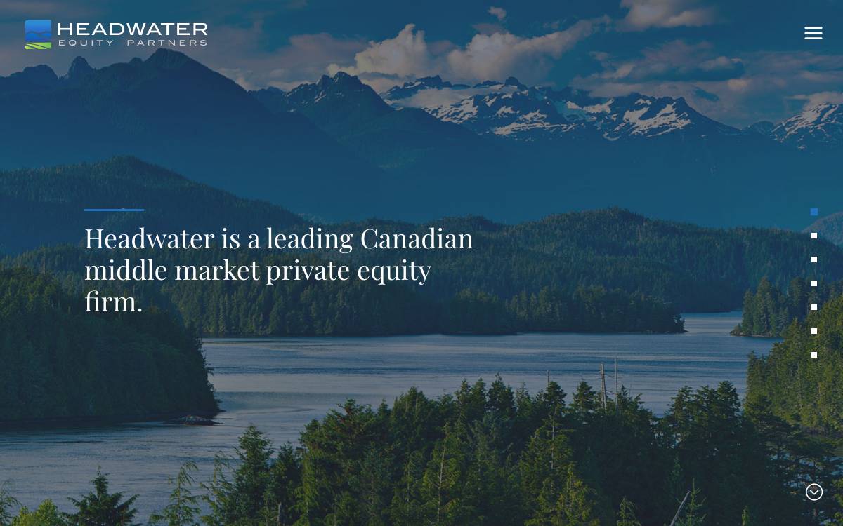 Headwater Equity Partners Inc. website preview