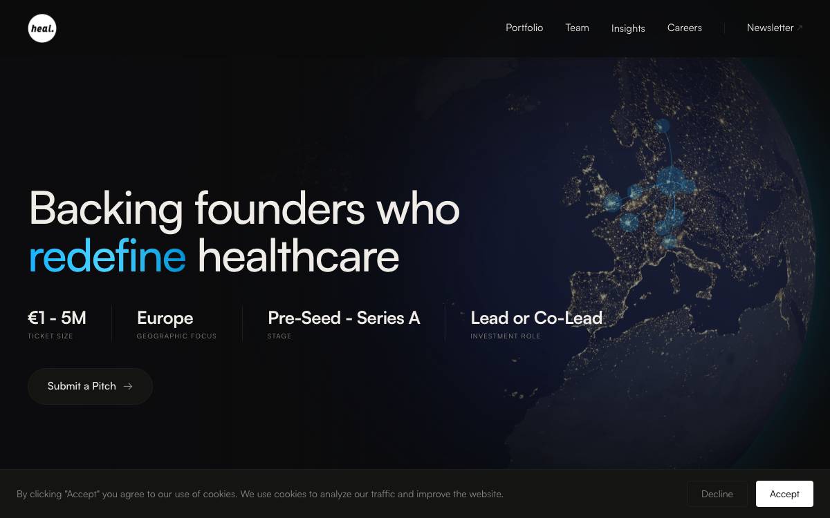 Heal Capital website preview