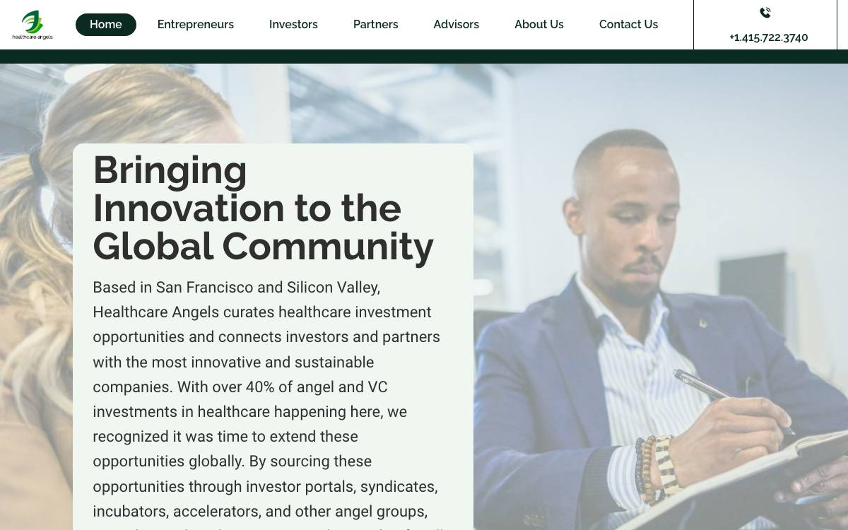Health Care Angels website preview
