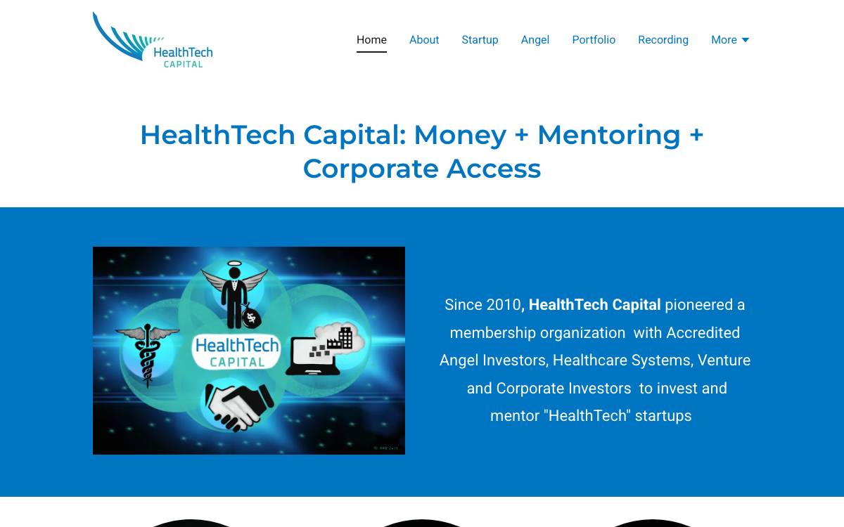 Healthtech Capital website preview