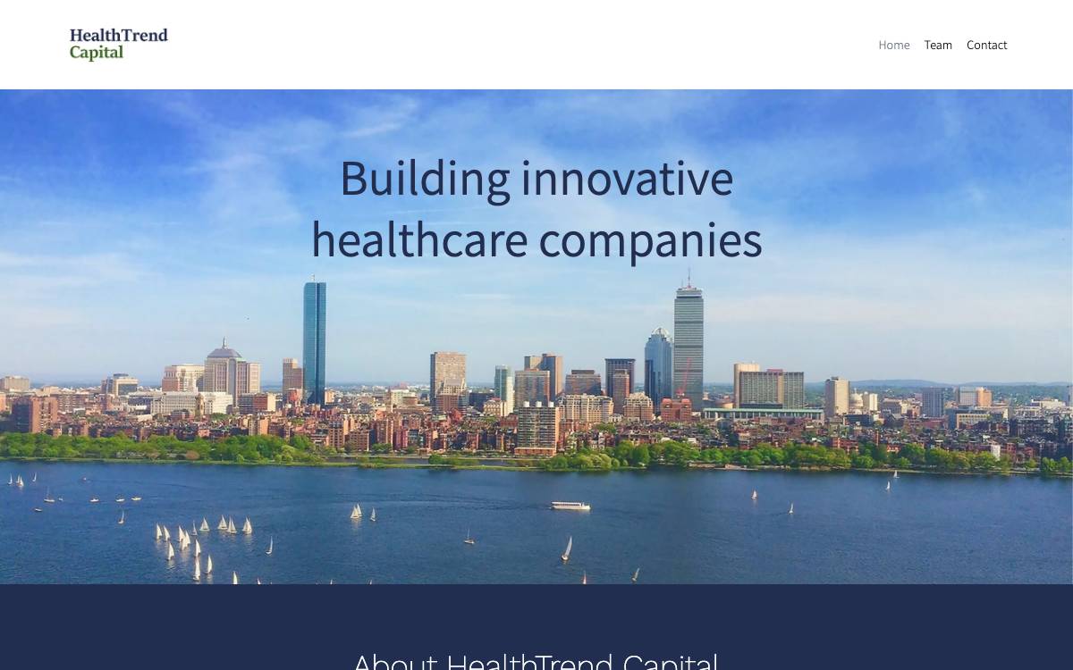 HealthTrend Capital website preview