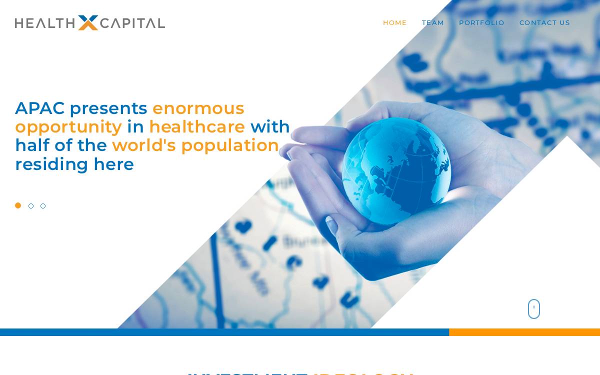 HealthXCapital website preview