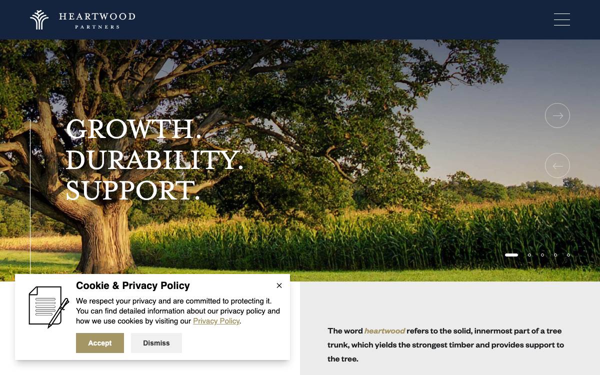 Heartwood website preview