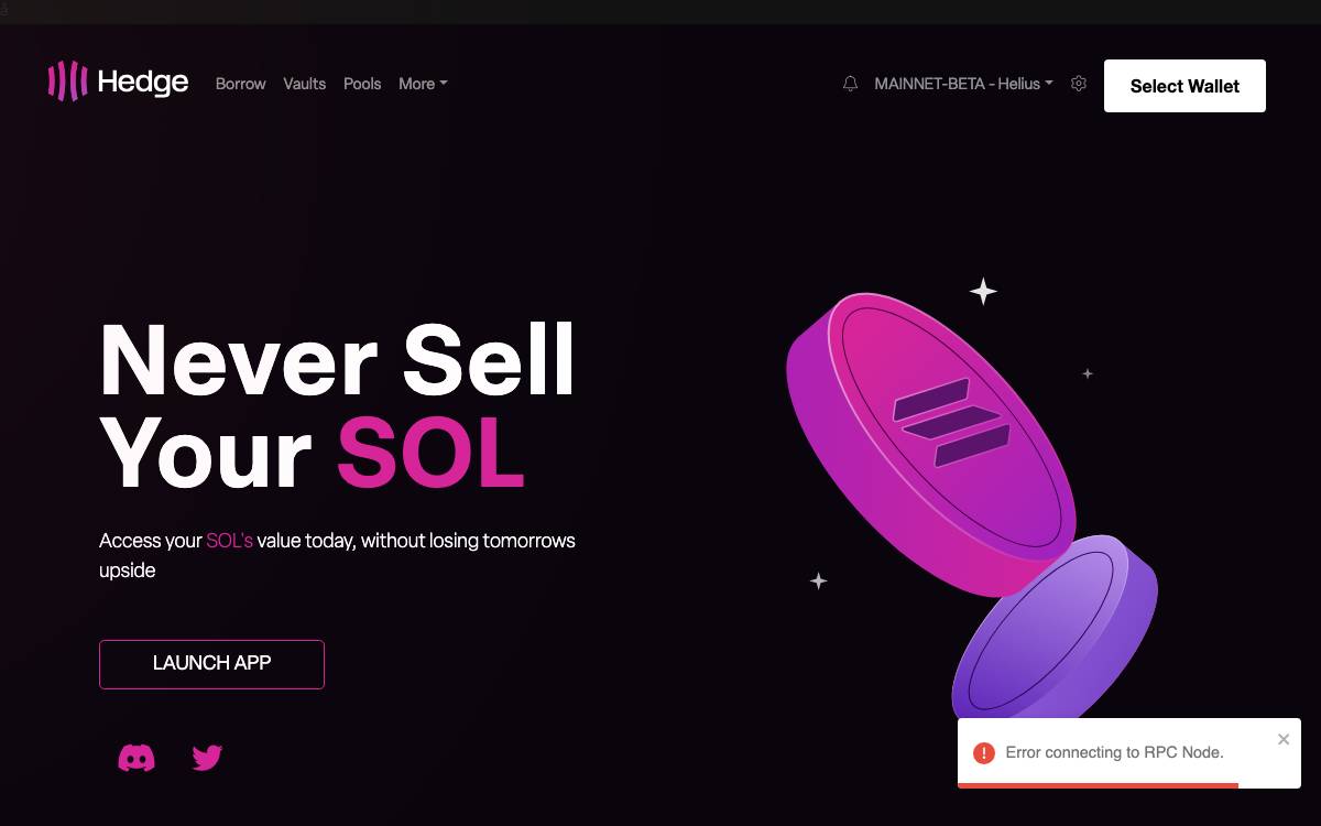 Hedge Labs website preview