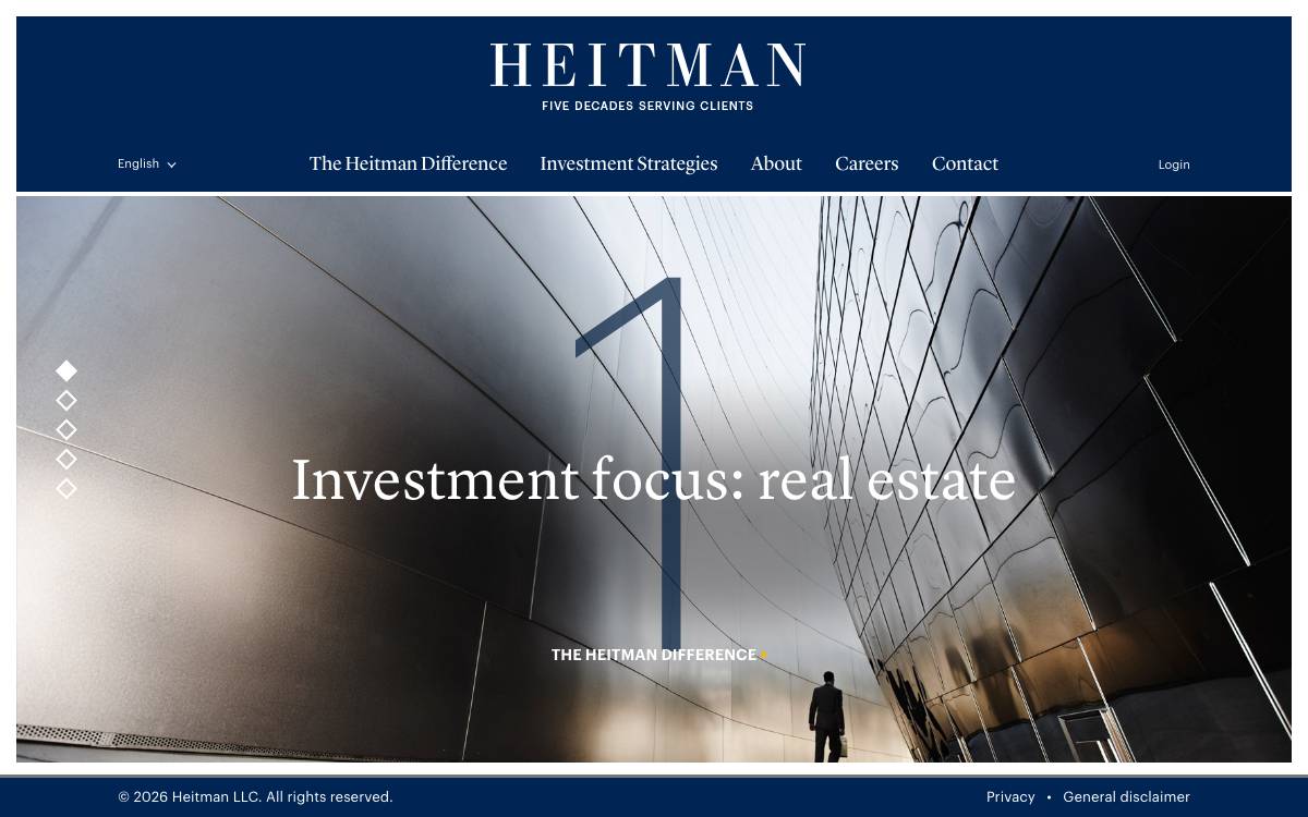 Heitman website preview