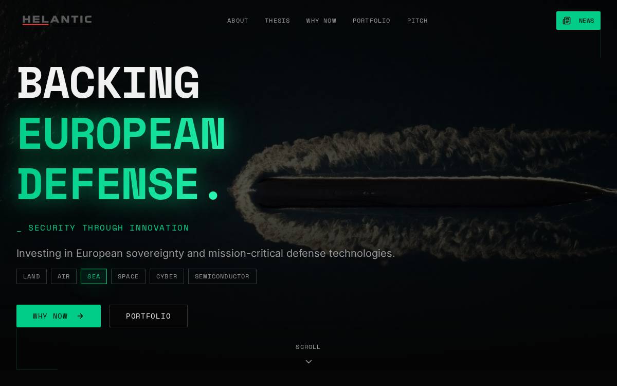 Helantic website preview