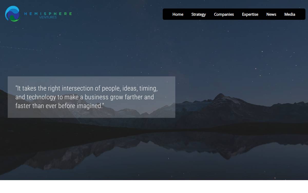 Hemisphere Ventures LLC website preview