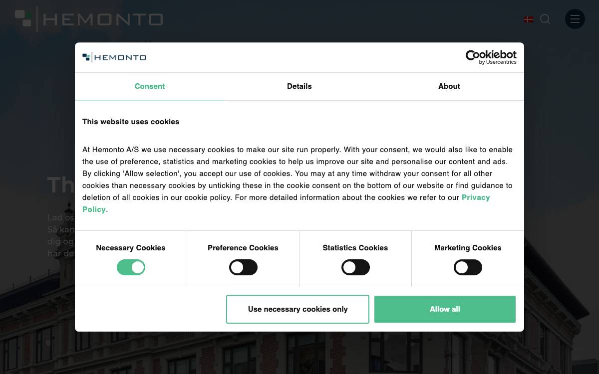 Hemonto – The Family Office website preview