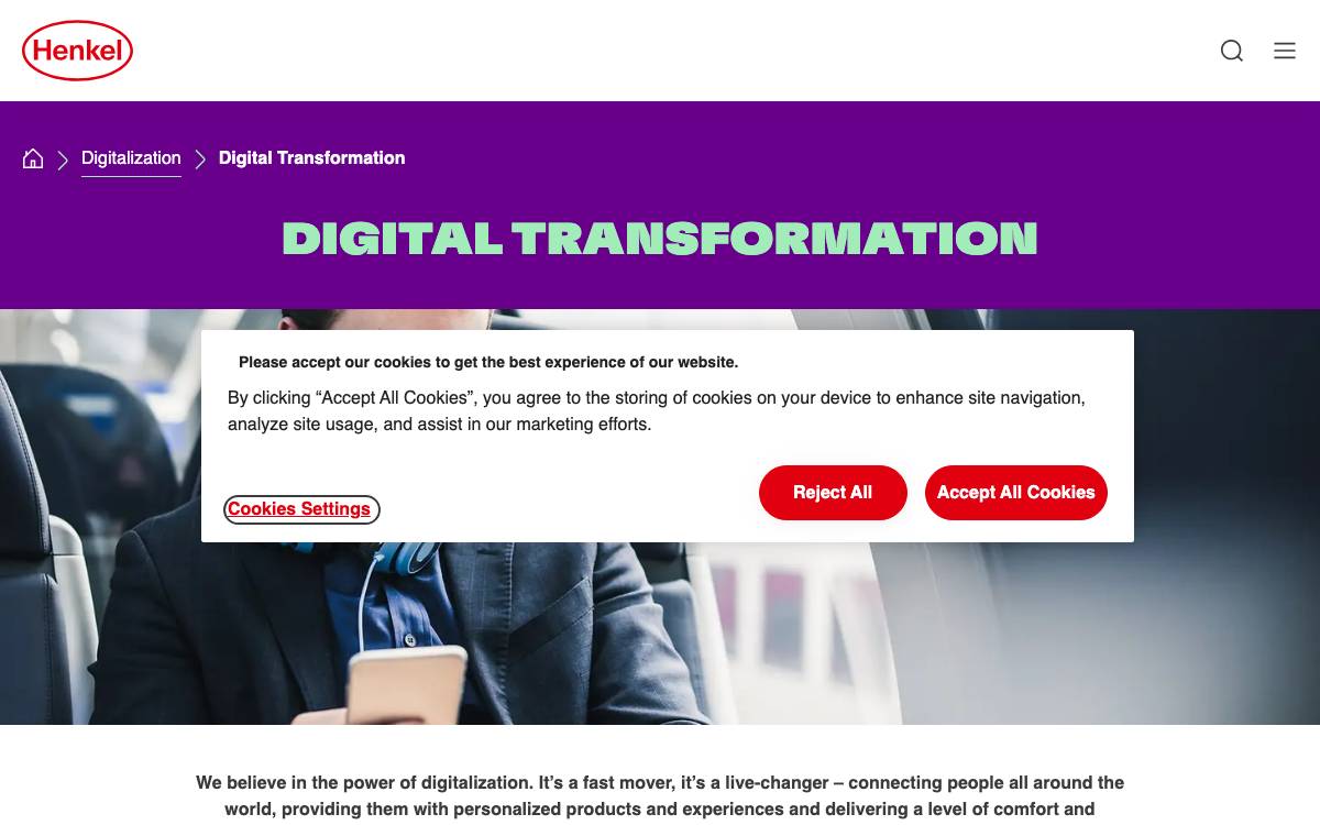 Henkel dx Ventures website preview