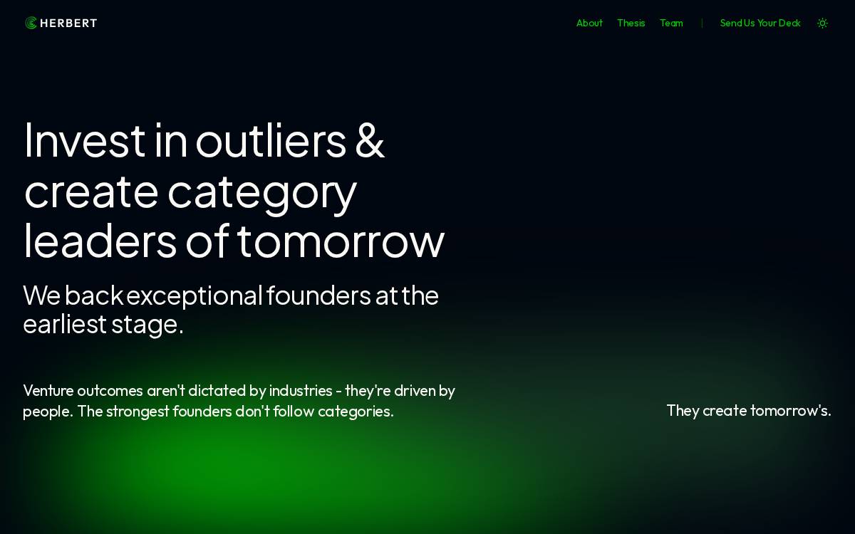 Herbert Ventures website preview