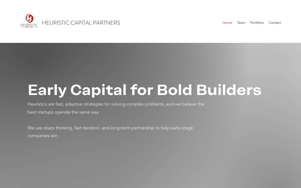 Heuristic Capital Partners website preview