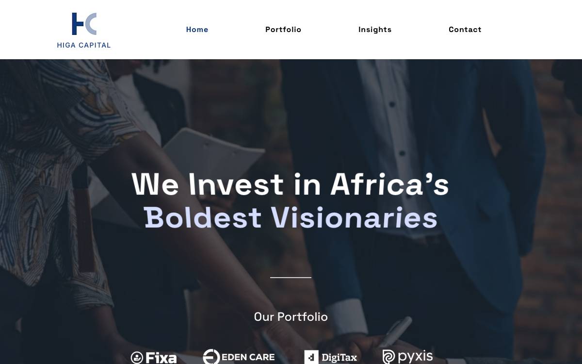 Higa Capital website preview