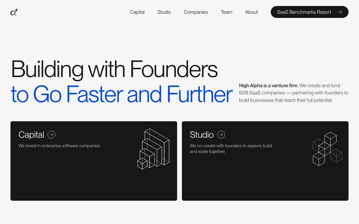High Alpha website preview