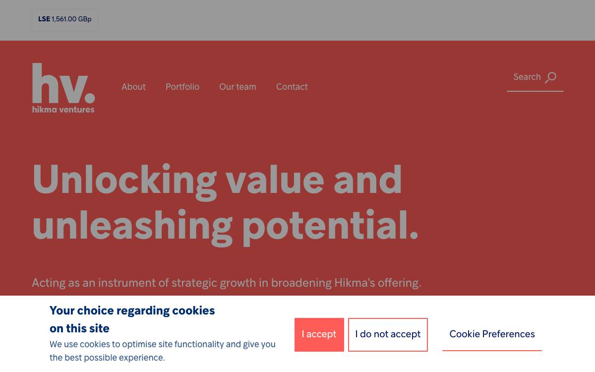 Hikma Ventures website preview