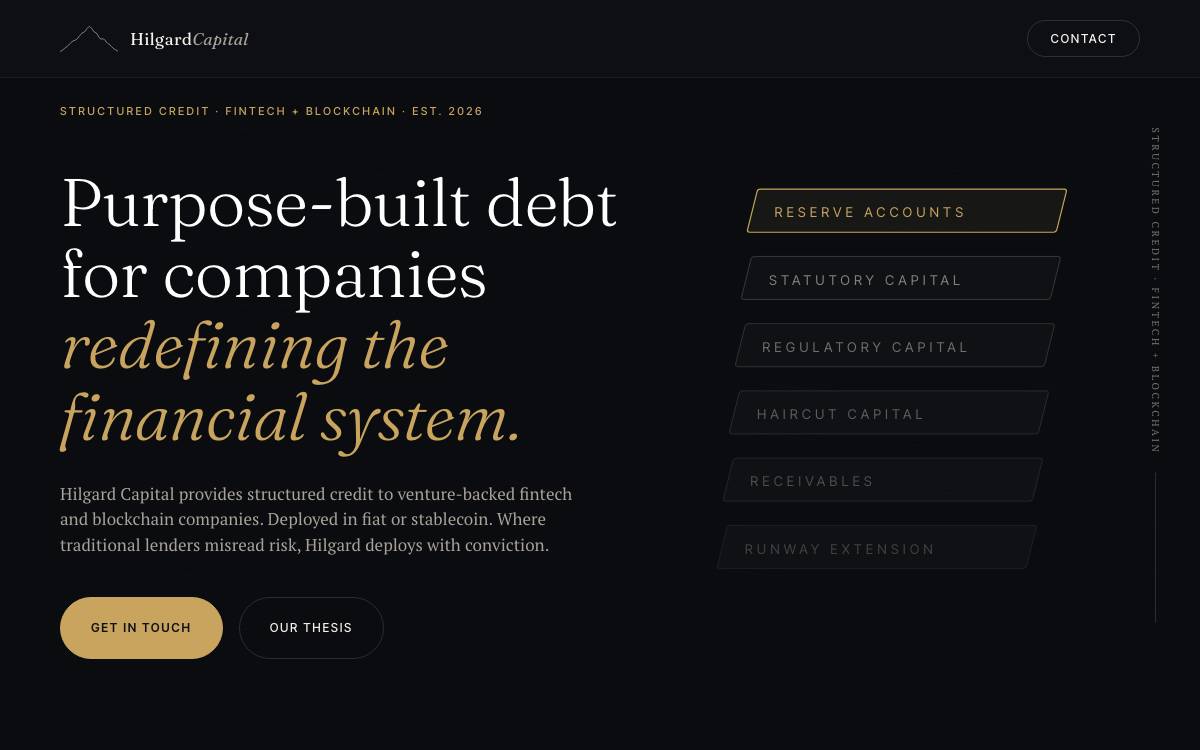 Hilgard Capital website preview