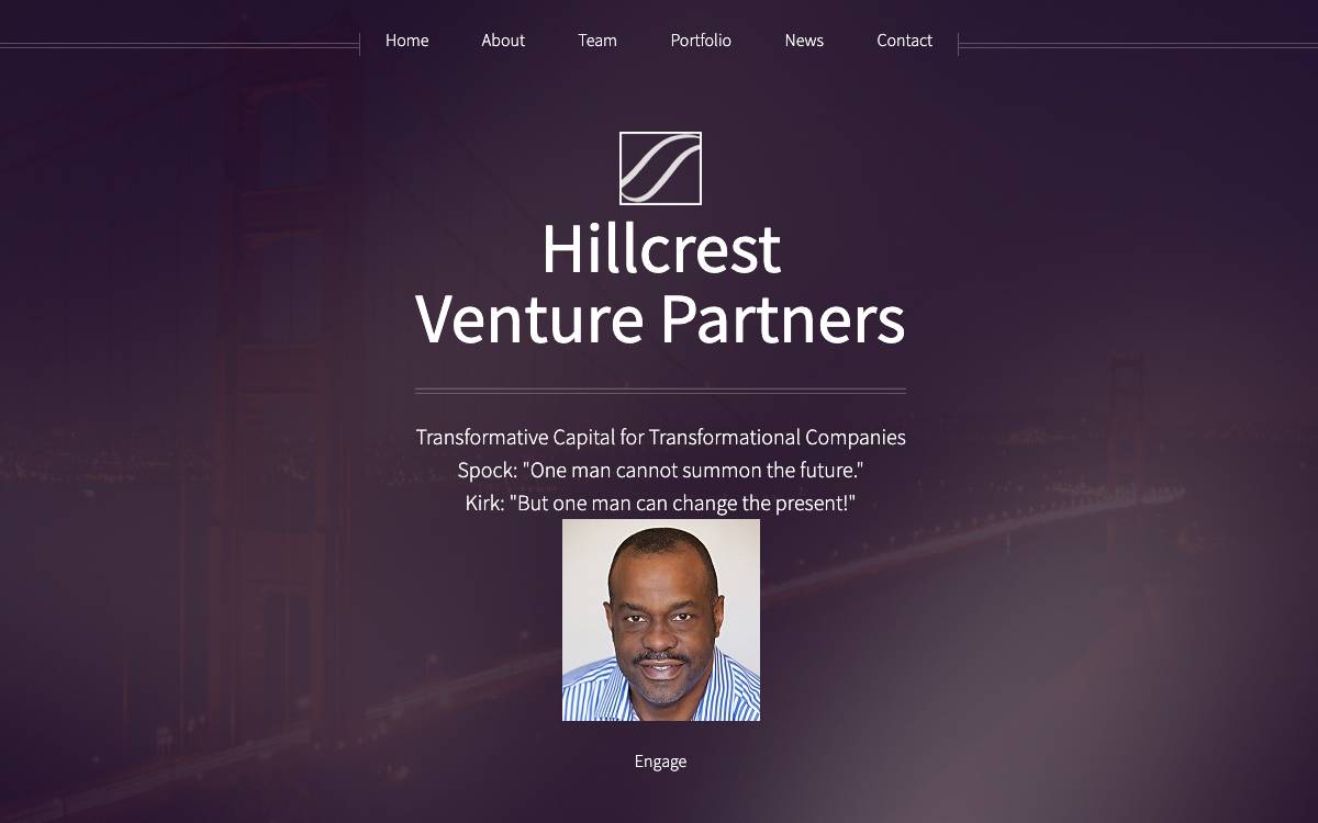 Hillcrest Venture Partners website preview