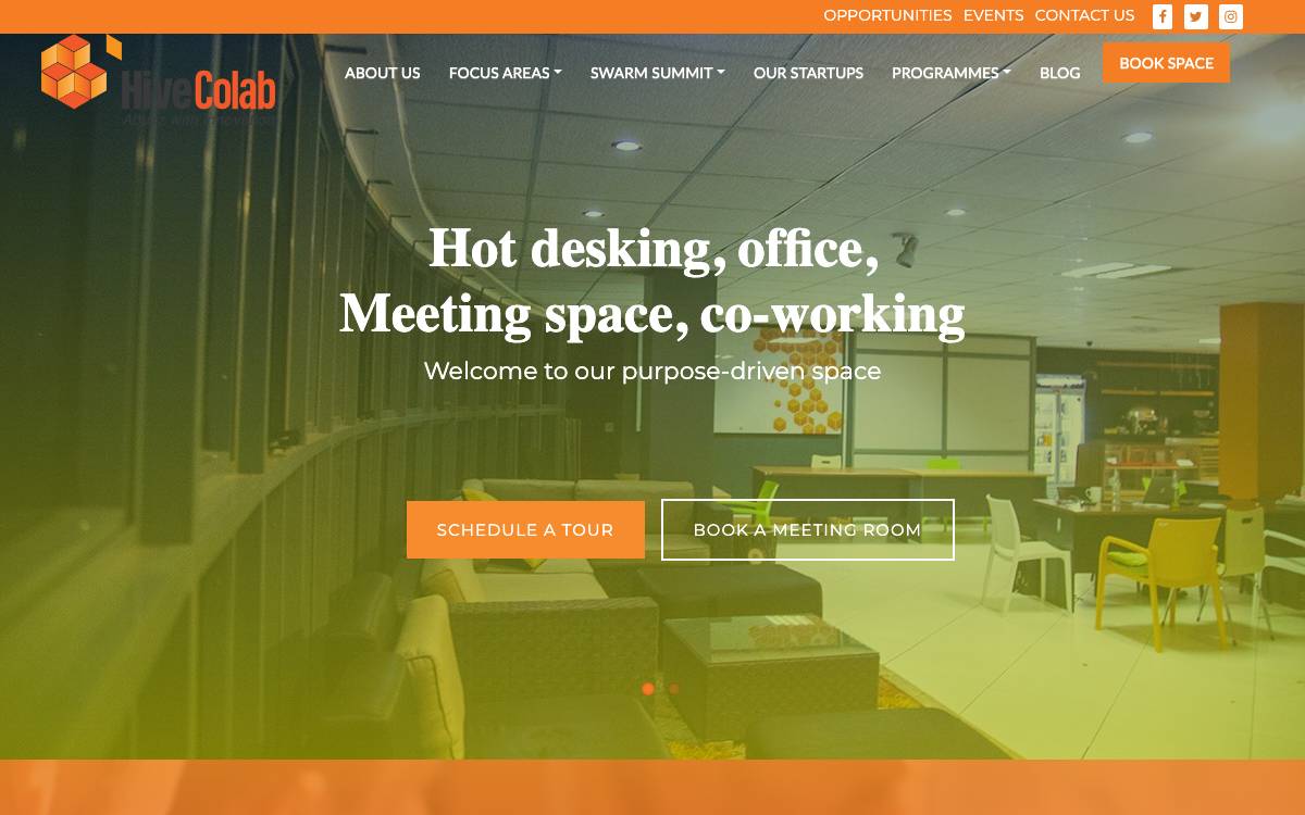 Hive Colab website preview
